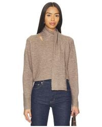 Line & Dot - Billie Scarf Sweater - Lyst