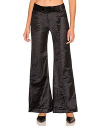 Free People Walk With You Velvet Pant - Black