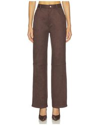 Elodie the Label - Etienne Faux Suede Pant - Lyst