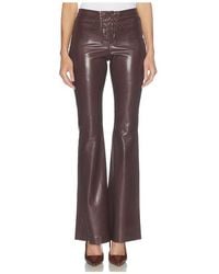 Alice + Olivia - Ravyn Faux Leather Lace Up Bootcut Pant - Lyst