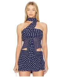 GUIZIO - Chiffon Wrap Around Top - Lyst