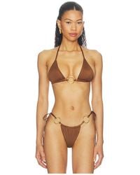 Cin Cin - Isle Hoop Triangle Bikini Top - Lyst