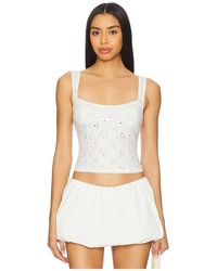 Free People - Full Bloom Eyelet Cami - Lyst