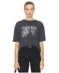 Anine Bing - Camiseta De Leopardo Cohen En Color Negro Talla (También En M, S, Xs) - Lyst
