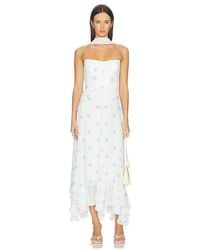 Amanda Uprichard - Monterey Dress With Scarf - Lyst