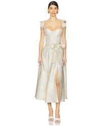 V. Chapman - Midikleid Mit Korsett-Oberteil Vera - Lyst