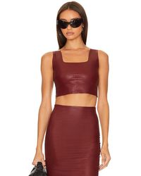 Commando - Faux Leather Crop Top - Lyst