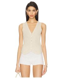 Autumn Cashmere - Top Chaleco En Color Neutral Talla (También En Xs, S, M, Xl) - Lyst