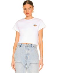 Fiorucci Icon Angels Ribbed Tee - Weiß
