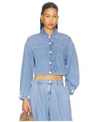 L'Agence - 'Agence Gaines Balloon Sleeve Jacket - Lyst