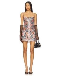 For Love & Lemons - Minivestido Ladonna En Color Rose Talla En - Lyst