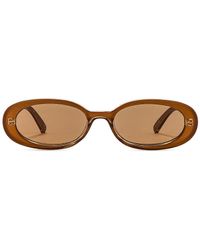 Le Specs Outta Love Sunglasses - Braun
