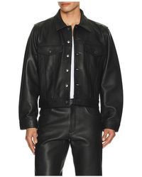 MIDNIGHT RODEO - Leather Trucker Jacket - Lyst