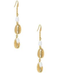 petit moments - Puka Drop Charm Earrings - Lyst