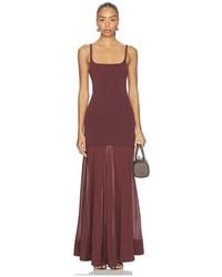 St. Agni - Transparente Seide Kleid Mit Kreissaum - Lyst
