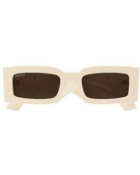 Gucci - Generation Rectangular Sunglasses - Lyst
