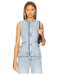 Jonathan Simkhai - Charley Sleeveless Button Up Top - Lyst