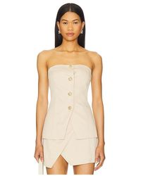 SNDY'S - Emilie Strapless Top - Lyst