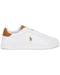 Polo Ralph Lauren - Heritage Court Ii Leather Low Top Sneaker - Lyst