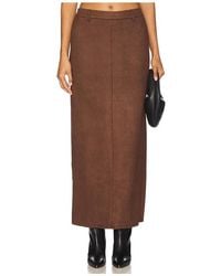 ALL THE WAYS - Bailey Faux Suede Skirt - Lyst