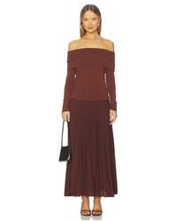 Astr - Tanaia Mixed Media Dress - Lyst