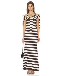 Monse - Back Knot Knitted Maxi Dress - Lyst