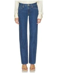 SLVRLAKE Denim - Chloe Low Rise Straight Leg Jean - Lyst