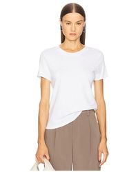 Enza Costa - Supima Cotton Essential Short Sleeve Tee - Lyst