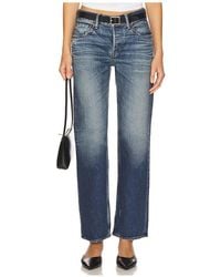 Moussy - Cedarhurst Straight Low Jeans - Lyst