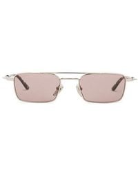 Gucci - Metal Frame Rectangular Sunglasses - Lyst