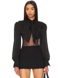 Kiki de Montparnasse - CACHE-ÉPAULES PUSSY BOW en Black - Lyst