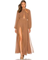 Michael Costello X Revolve Broadway Gown - Brown