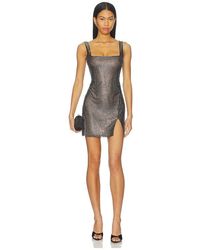 Self-Portrait - Rhinestone Mesh Mini Dress - Lyst
