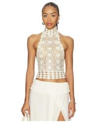 Bec & Bridge - Bec + Bridge Ania Halter Top en Ivory - Lyst