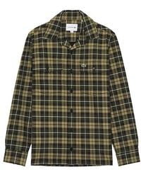 Lacoste - Oversize フランネルシャツ - Lyst