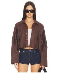 MORE TO COME - Baylor Fringe Faux Suede Jacket - Lyst