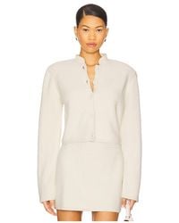 Clea - Chaqueta De Punto Bouclé Caelia En Color Ivory Talla (También En S, Xs) - Lyst