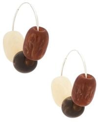 Casa Clara - Pendientes Hikana En Color Marrón Talla - Lyst