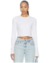FAVORITE DAUGHTER - The Laura Crop Top Long Sleeve - Lyst