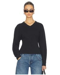 EB DENIM - Acacia V Neck Long Sleeve Top - Lyst