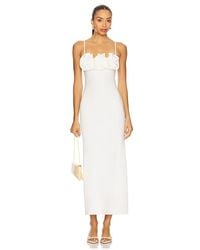 Maygel Coronel - Vestido Midi Aura En Color Blanco Talla - Lyst