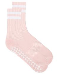WellBeing + BeingWell - Striped Tube Grip Sock - Lyst