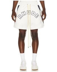 Rhude - Logo Lightning Shorts - Lyst