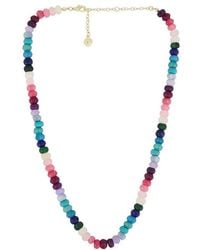 BaubleBar - Semi Precious Beaded Necklace - Lyst