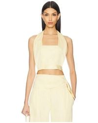 IRO - Charlotte Top en Lemon - Lyst