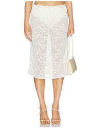 For Love & Lemons - JUPE BETTY BOUQUET en White - Lyst