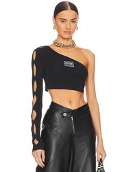 Versace Jeans Couture Jersey top - Negro