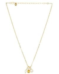 Ettika - Dainty Triple Charm Necklace - Lyst
