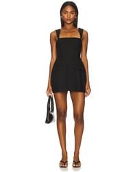 Amanda Uprichard - Leinen-Romper Mit Skort Bethany - Lyst