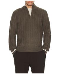 Reiss - Tuscano Quarter Zip Sweater - Lyst